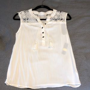 White tank top